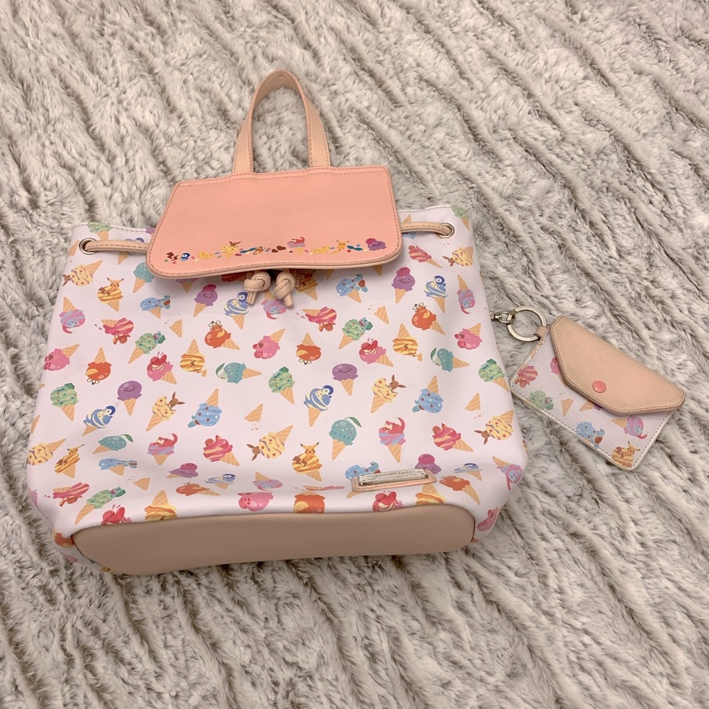Loungefly Pokémon Ice Cream Backpack and Wallet